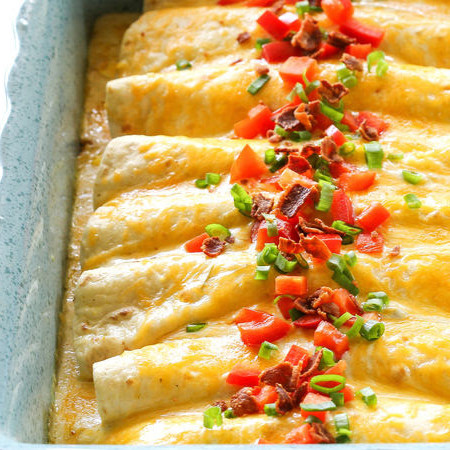 Chorizo Breakfast Enchiladas