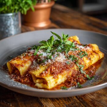 Manicotti Bolognese