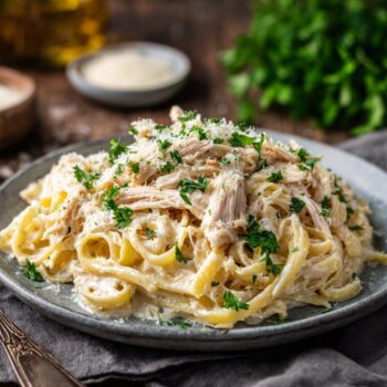 Creamy Fettuccini Chicken Alfredo