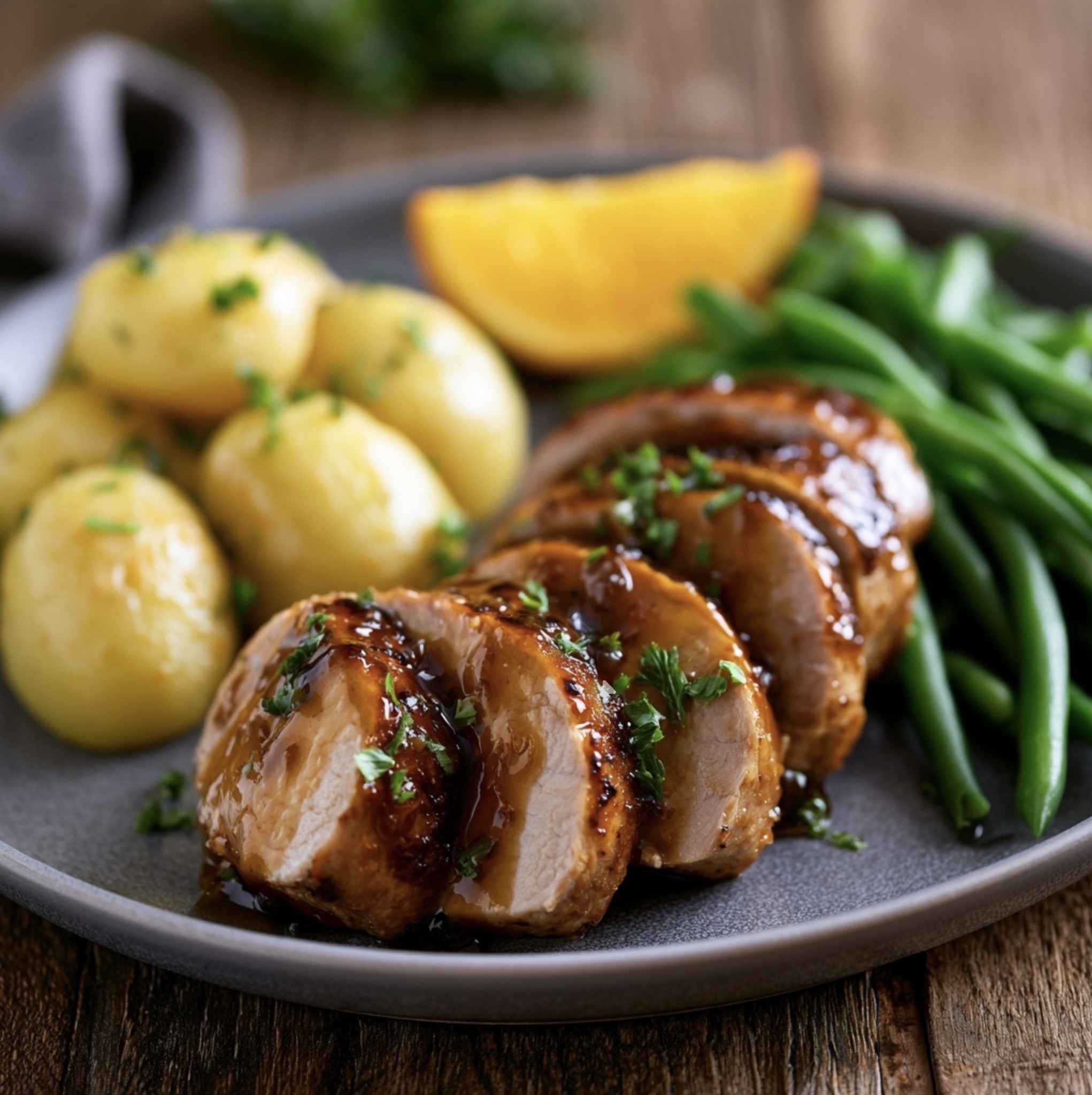 Mandarin Glazed Pork Loin