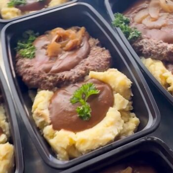 Salisbury Steak with French Onion Gravy