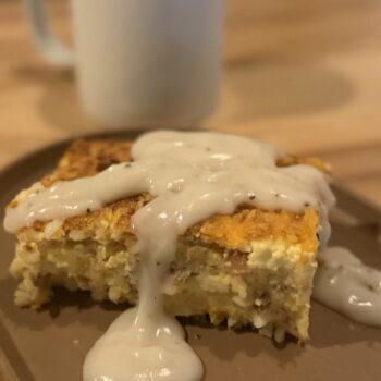 Sausage and Cheddar Breakfast casserole