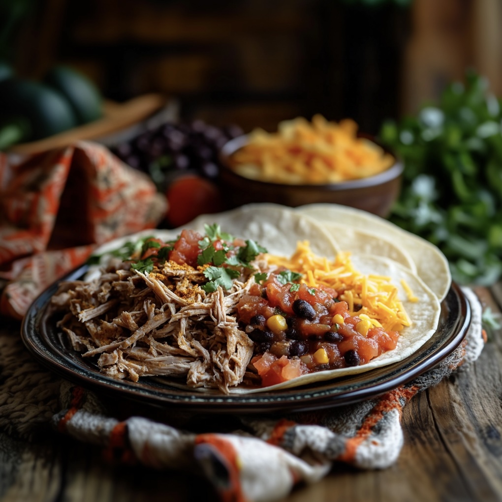 Pork Carnitas w/Black Bean Salad