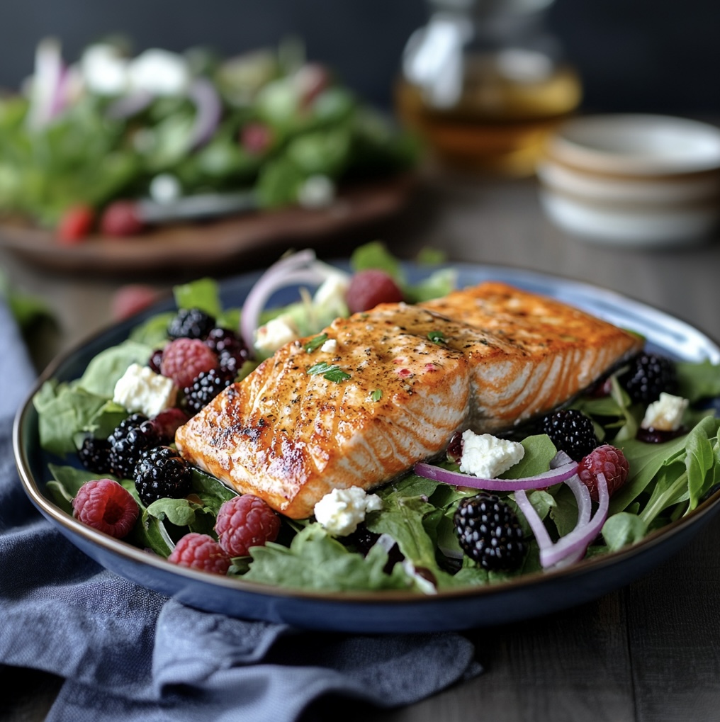Salmon Berry Salad