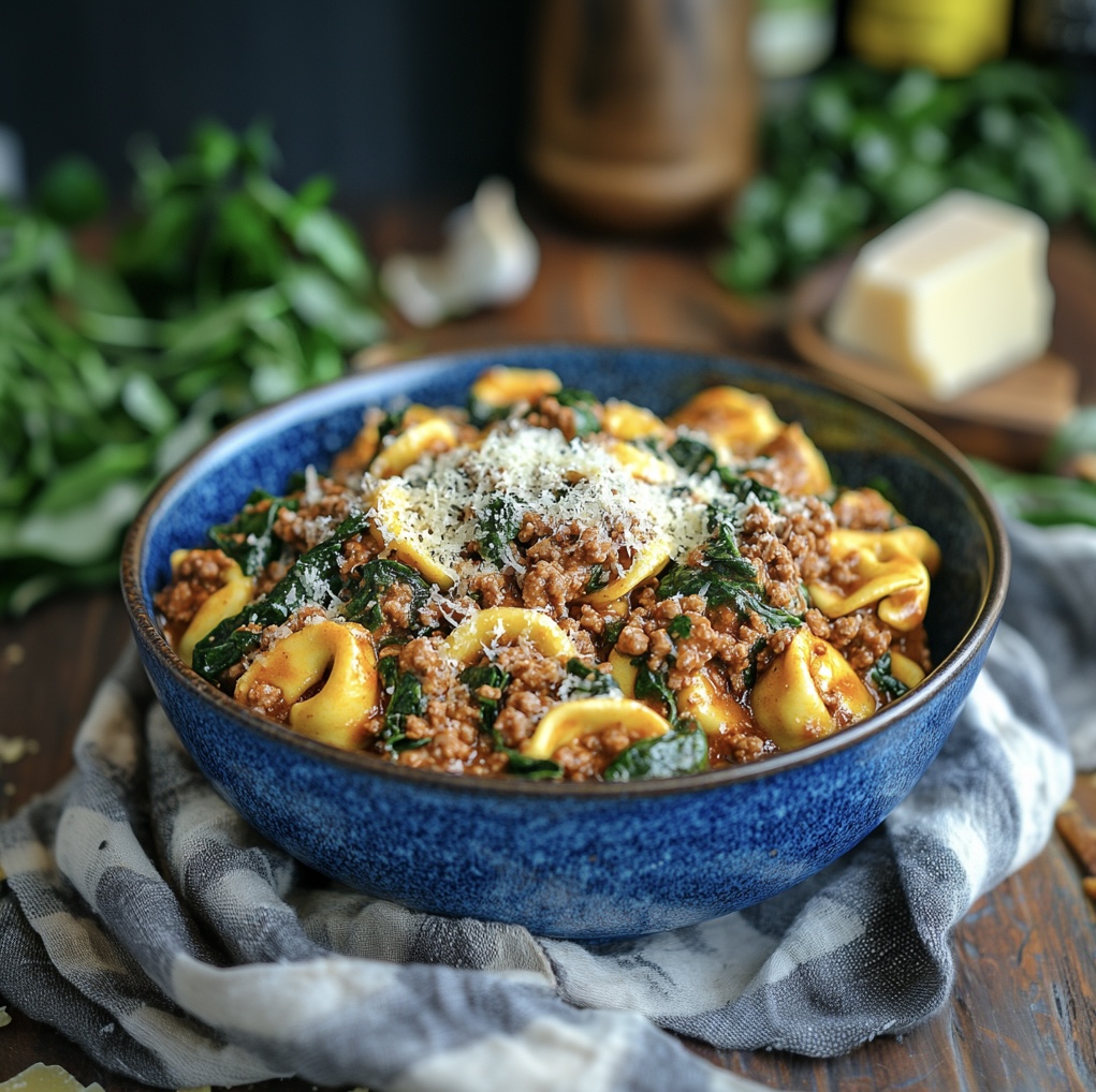 Butter Beef and Spinach Tortellini