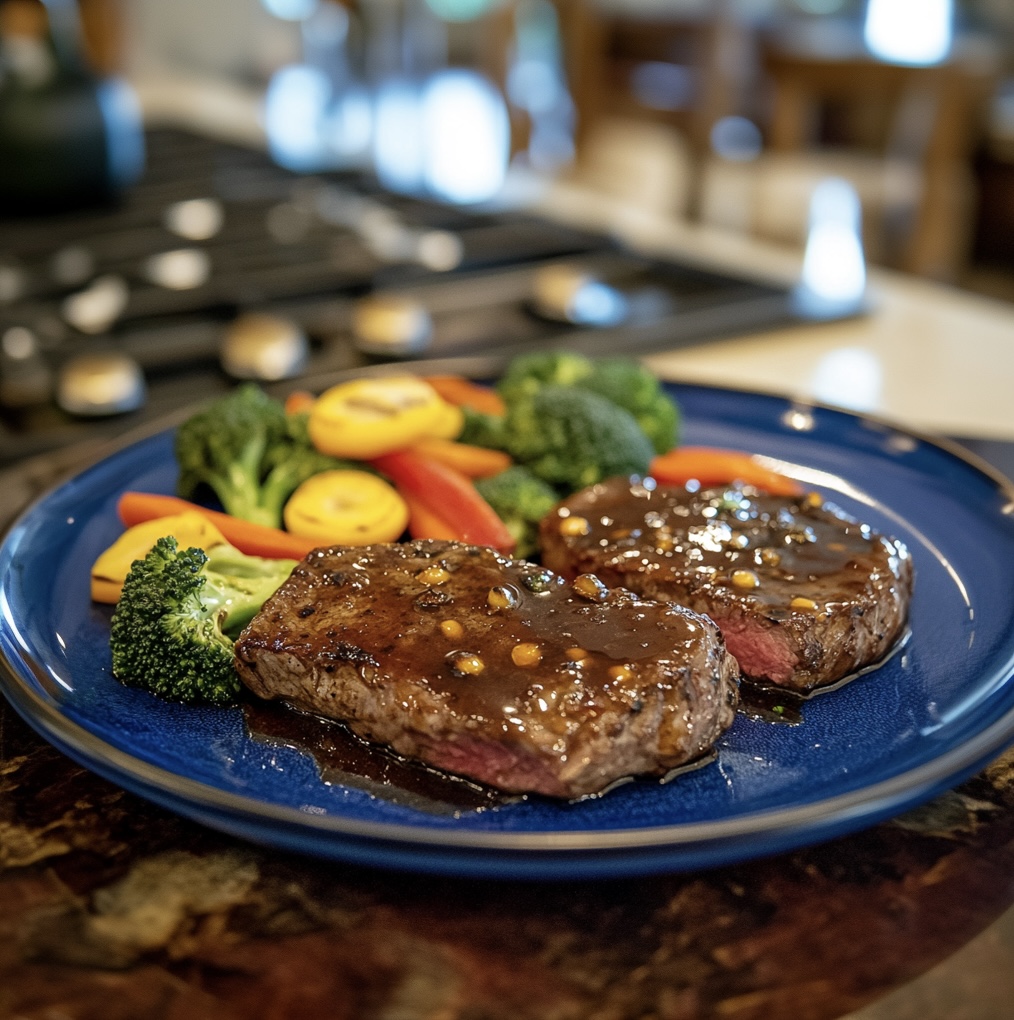 London Broil with Spring Veg Medley
