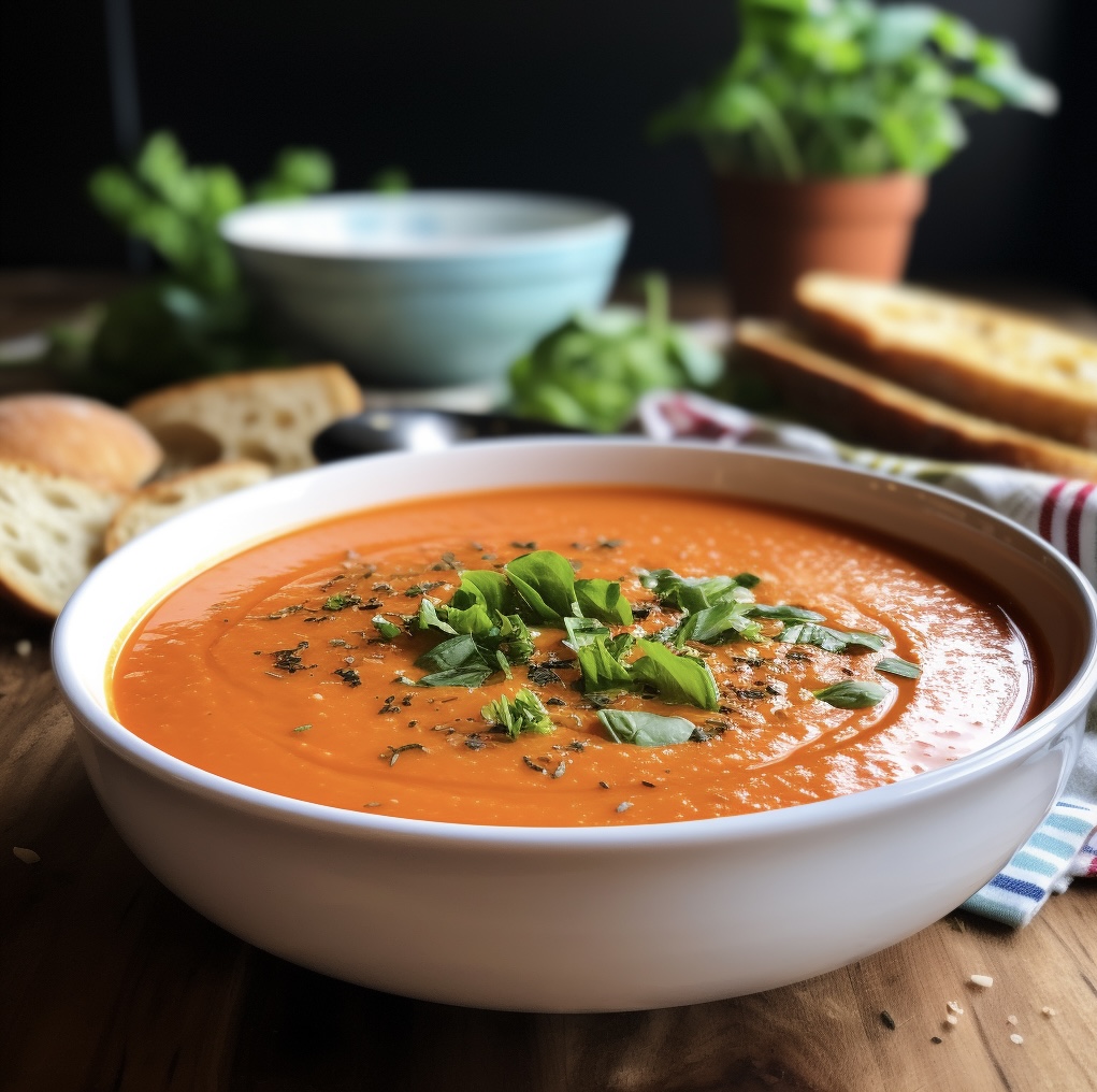Tomato Basil Bisque Soup